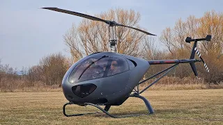 2 seater UL helicopter with electric power backup system: HUNGAROCOPTER HC-02