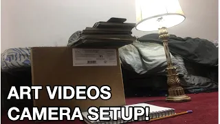 ART VIDEO SETUP! How to record art videos on a low budget!