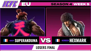 SuperAkouma (Akuma) vs. HexMark (Miguel) Losers Final - ICFC EU Tekken 7 Season 4 Week 5