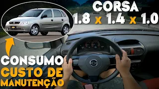 🤔 CHEVROLET CORSA 1.8, 1.4 E 1.0 VALE A PENA? TUDO SOBRE CONSUMO E CUSTOS DE MANUTENÇÃO DELES! 🧐