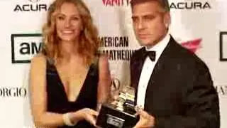 Julia Roberts & George Clooney in American Cinematheque Press Room