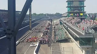 Kyle Larson 2024 Indianapolis 500 Firestone Fast 6 Qualifying Run, Turn 1 Penthouse Perspective