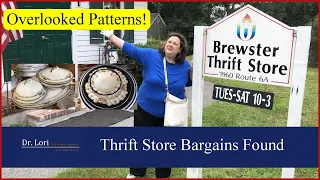 Overlooked Patterns! English China, Odd Shaped Dishes, Why the Gloves? - Thrift with Me Dr. Lori