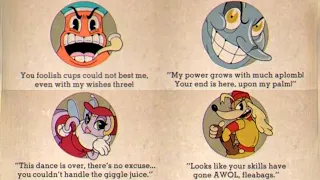 Cuphead + DLC - All 113 Game Over Screens & Boss Quotes