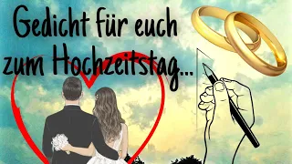 Ganz besondere Glückwünsche zum Hochzeitstag - ein Gedicht als Geschenk