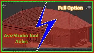 ♛ Plugin Tạo Mái Ngói Trong 3Ds Max - Cài Đặt Và Cách Dùng AvizStudio Tool Atiles Pro  .P19