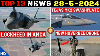 Indian Defence Updates : Lockheed AMCA Offer,Tejas MK2 Radar,Hoverbee Drone,Rudram-1 To Kazakhstan