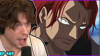 Shanks stops the War in Marine Ford. (one piece)