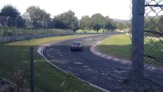 Mercedes-benz C63 AMG crash nürburgring