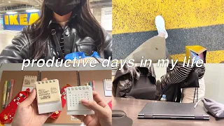 (giveaway) Productive days 🪴 buying Muji gifts, Ikea haul, bit of study and work | living alone vlog