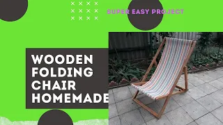 Wooden folding chair homemade  Super Easy Project