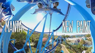 Manta (2022 Repaint! HyperSmooth POV) SeaWorld Orlando