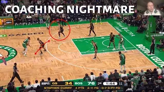 STEVE KERR coaching nightmare vs. CELTICS