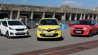 Comparatif Renault Twingo vs Peugeot 108 vs Citroën C1