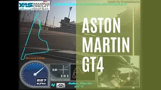 How fast is an Aston Martin GT4 @ Yas Marina Circuit - Abu Dhabi UAE?