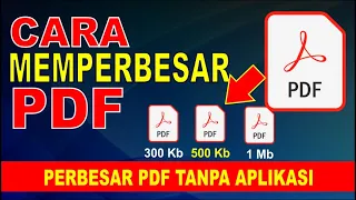 Cara Memperbesar Ukuran PDF | Mengubah Ukuran PDF Mejadi Lebih Besar