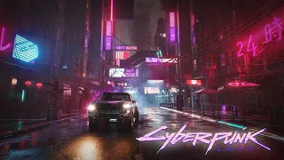 CYBERPUNK 2077 Ambient Relaxing Music (1 HOUR) | For Sleep, Study, Chill