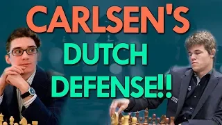 Magnus Carlsen's Dutch Defense Against Fabiano Caruana 🏆 World Chess Championship Preview