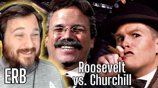 MANLY BOUT!! Theodore Roosevelt vs Winston Churchill. Epic Rap Battles of History ERB [Reaction]