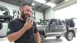 Patriot Campers - Priceless Reaction: Patrol owner wins a LC79 Supertourer Land Cruiser 79 Series