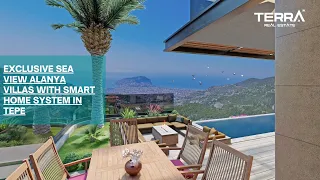 Exclusive Sea View Alanya Villas with Smart Home System in Tepe | TERRA Real Estate ®
