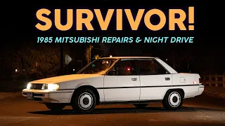 Survivor! Fixing a Forgotten and Unloved 1985 Mitsubishi Galant + NIGHT DRIVE