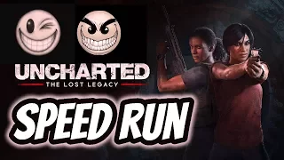UNCHARTED LOST LEGACY:"CRUSHING DIFFICULTY!"SPEED RUN!"