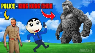 GTA 5 : FRANKLIN & SHINCHAN POLICE Fights KONG KONG CHOR in GTA 5 | CHOR POLICE HIDE SEEK Gta 5 mods
