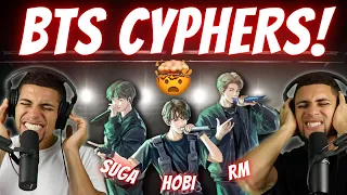 BTS CYPHERS!! | Our Reaction to Cyphers Pt. 1 - 4 (*WE WERE NOT READY*)