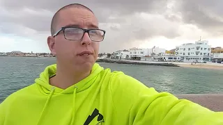 Stormy WEATHER! Corralejo Promenade Walk in Fuerteventura 2022