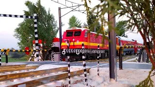 HEAVY RAILWAY TRAFFIC || BUSY LINE OF INDIAN RAILWAYS | TOY TRAIN | HO SCALE MODEL | #indianrailways