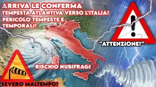 ▶ METEO - 🚨CONFERMATO : MAXI TEMPESTA ATLANTICA VERSO L'ITALIA, RISCHIO TEMPESTE E NUBIFRAGI DAL..