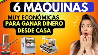 DESCUBRE 6 MAQUINAS muy ECONOMICAS | para iniciar un NEGOCIO desde tu Casa