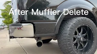How a muffler delete sounds on a 5.0 Coyote Engine | My 2011 F150 Lariat | More Mods Series
