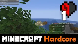 Minecraft Half-Hearted Hardcore Episode 1 - "What a Place to Start!" - Highlights