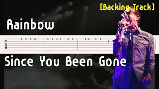 Rainbow - Since You Been Gone Backing Track Guitar Tutorial [Tab]