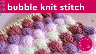 Bubble Stitch 💖 Original Bobble Knitting Pattern