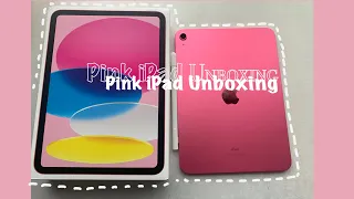 Pink iPad 10th gen unboxing 🌷