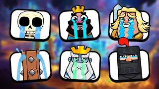 ALL Crying Emotes In Clash Royale!