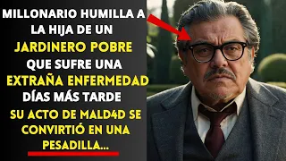 MILLONARIO HUMILLA A LA HIJA DE UN JARDINERO QUE SUFRE UNA EXTRAÑA ENFERMEDAD, DÍAS MÁS TARDE...