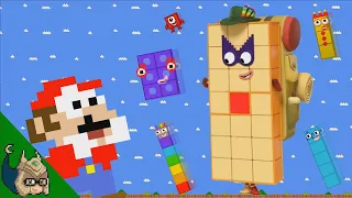Mario vs the GIANT NumberBlocks 21 MAZE (Mario Cartoon Animation)