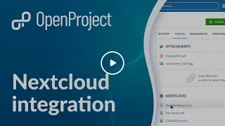 OpenProject and Nextcloud integration combines project management and file management