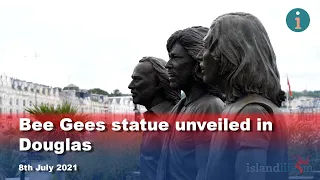 Bee Gees statue unveiled in Douglas