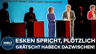 AMPEL: "Saskia, Annalena ist dran" – "Ist das so?" Als Esken spricht, grätscht Habeck dazwischen