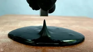 Oddly Satisfying Video Of Moving Magnetic Slime