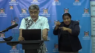 Fijian PS for Health delivers an announcement on COVID19 -- 8 May, 2021