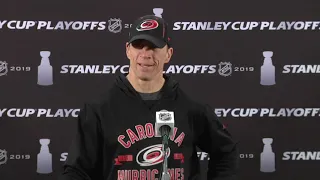 Rod Brind'Amour on Hurricanes' mindset standing one win from the Eastern Conference finals