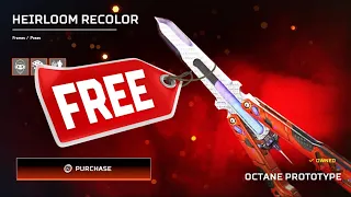 Get The New Octane Heirloom Recolor For Free In Apex Legends