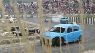 Some action from 2 litre bangers final @ Warton.29th August 2021