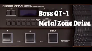 Boss GT-1 Metal Zone Settings